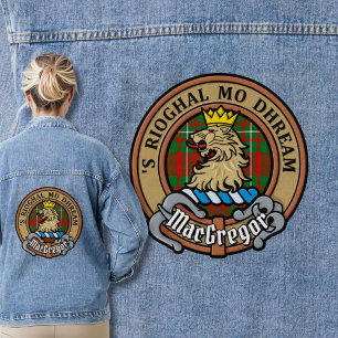 Veste En Jean Clan Gregor Crest sur Tartan
