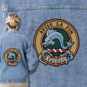 Veste En Jean Clan Kennedy Crest sur Tartan