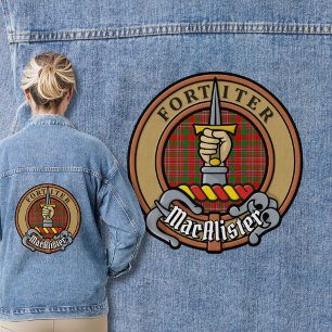 Veste En Jean Clan MacAlister Crest sur Tartan