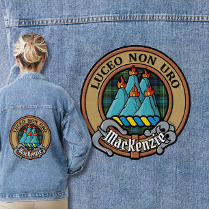 Veste En Jean Clan MacKenzie Crest sur Tartan