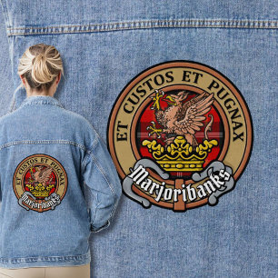 Veste En Jean Clan Marjoribanks crête sur Tartan