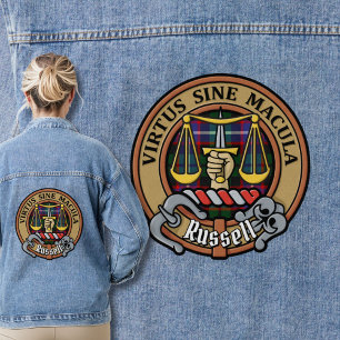 Veste En Jean Clan Russell Crête sur Tartan