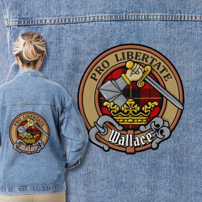 Veste En Jean Clan Wallace Crest sur Tartan (Créateur téléchargé)