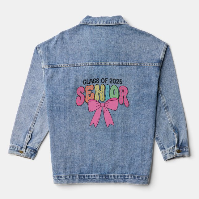 Veste En Jean Classe de 2025 Célébration senior (Verso)