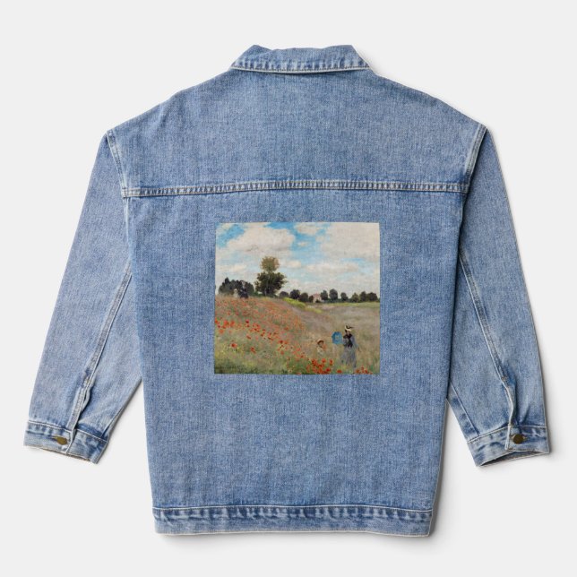 Veste En Jean Claude Monet - Champ de pavot (Verso)