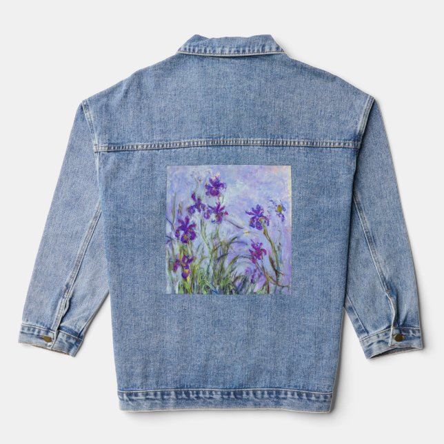 Veste En Jean Claude Monet - Lilac Irises / Iris Mauves (Verso)