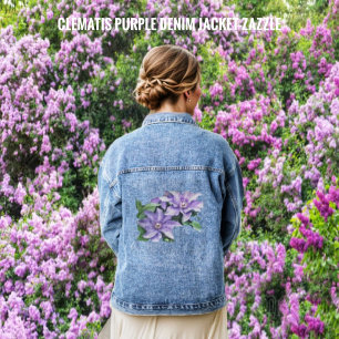 Veste En Jean Clematis violet