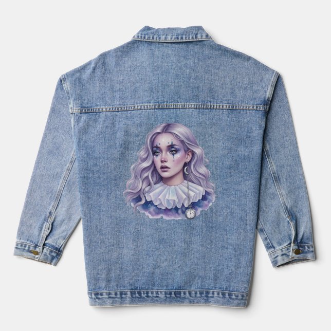 Veste En Jean Clown avec montre de poche (Verso)