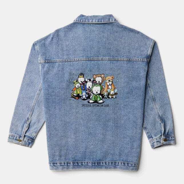 Veste En Jean Club de l'optimisme rancunier (Verso)