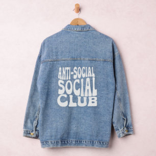 Veste En Jean Club social anti-social