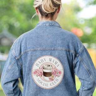 Veste En Jean Club social Pink Baby Mama