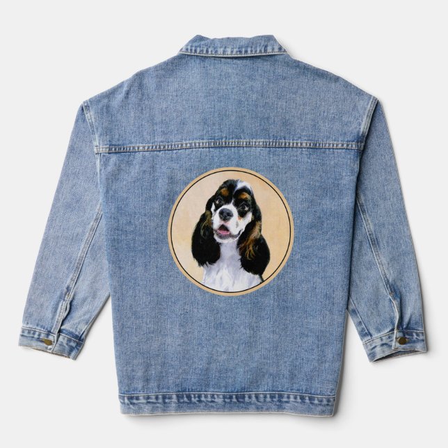 Veste En Jean Cocker Spaniel (Parti) Peinture - Art Chien origin (Verso)