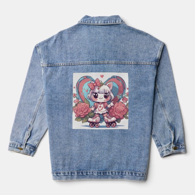 Veste En Jean coeur de poupée (Verso)