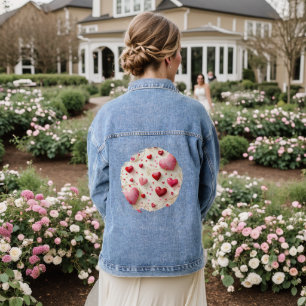 Veste En Jean Cœurs qui tombent