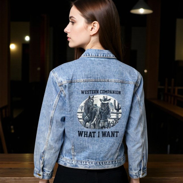 Veste En Jean Compagnon occidental (Créateur téléchargé)