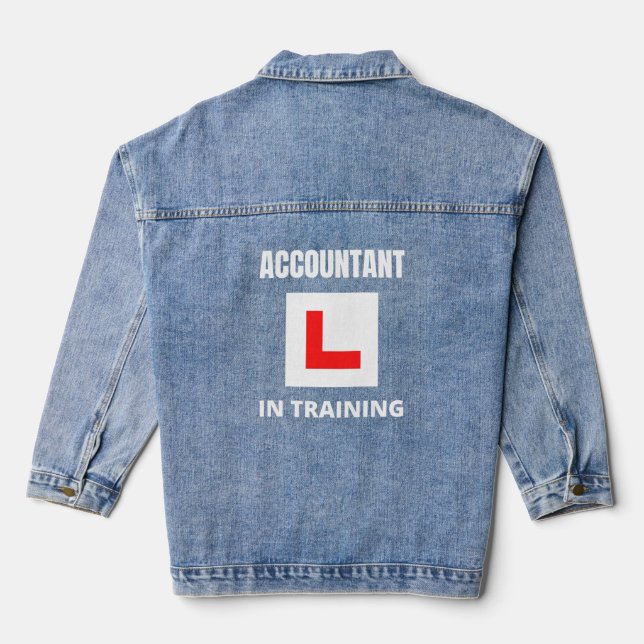 Veste En Jean Comptable en formation (Verso)