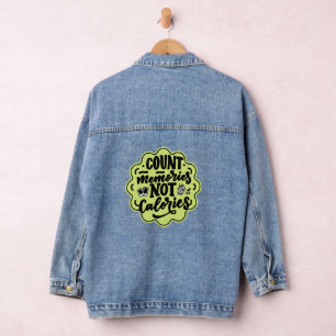 Veste En Jean Compter les souvenirs pas les Calories Cook