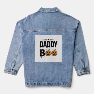 Veste En Jean Conception de chemise de citrouille Halloween vint
