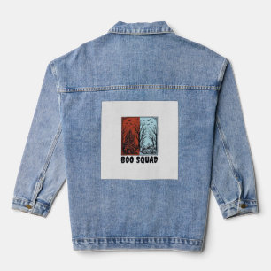 Veste En Jean Conception de chemise de citrouille Halloween vint