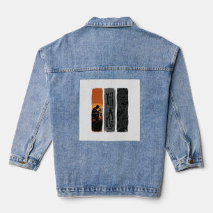 Veste En Jean Conception de chemise triptyque d'outils de mécani