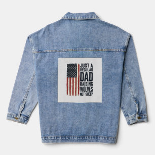 Veste En Jean Conception de chemise vintage patriotique pour pap