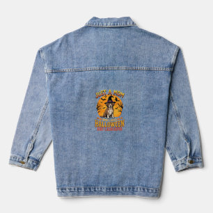 Veste En Jean Conception de Labrador Maman Sorcière d'Halloween_
