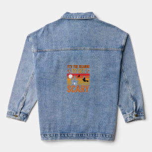 Veste En Jean Conception de Maison Hantée Sorcière Halloween Eff