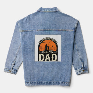 Veste En Jean Conception de T-shirt pour papa, copain de pêche v