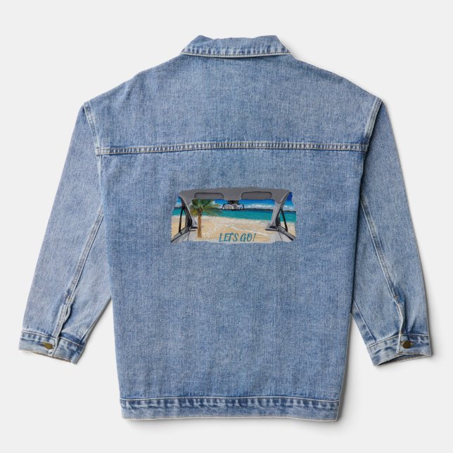 Veste En Jean Conception de vacances  (Verso)