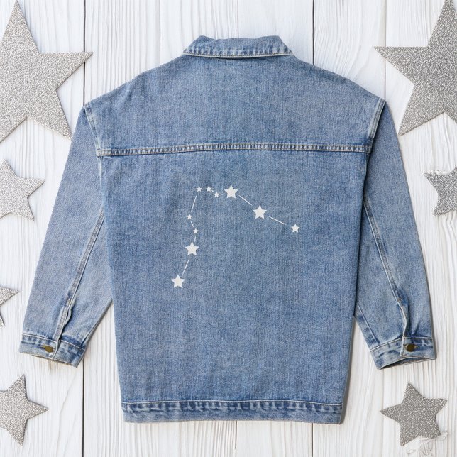 Veste En Jean Constellation Zodiaque Aquarius (Créateur téléchargé)