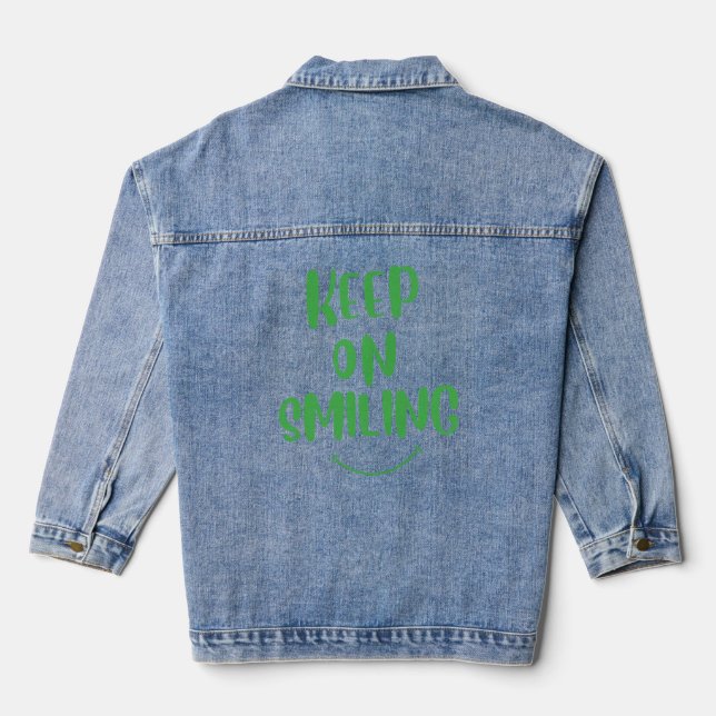 Veste En Jean Continuez À Sourire (Verso)