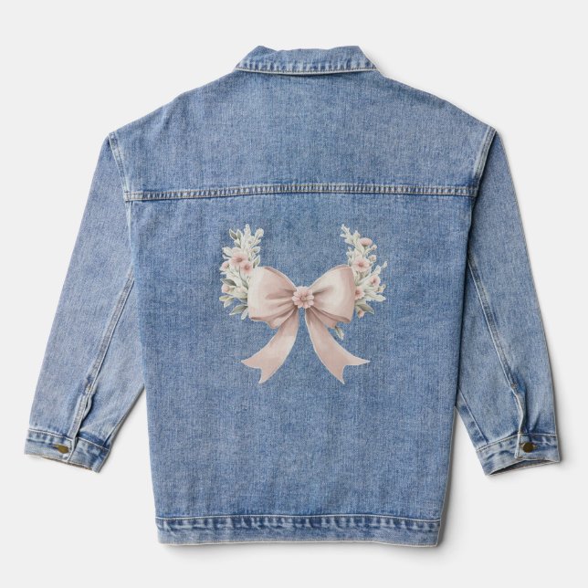 Veste En Jean Coquette Bow (Verso)