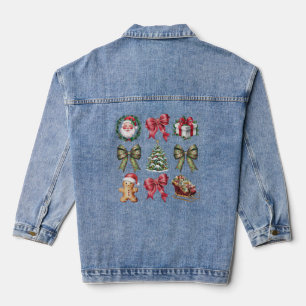 Veste En Jean Coquette Vintage Christmas Vows Wreath Wreath and