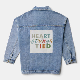 Veste En Jean Cordes de coeur attachées