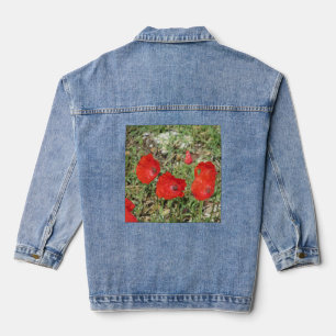 Veste En Jean Corfou Red Poppies