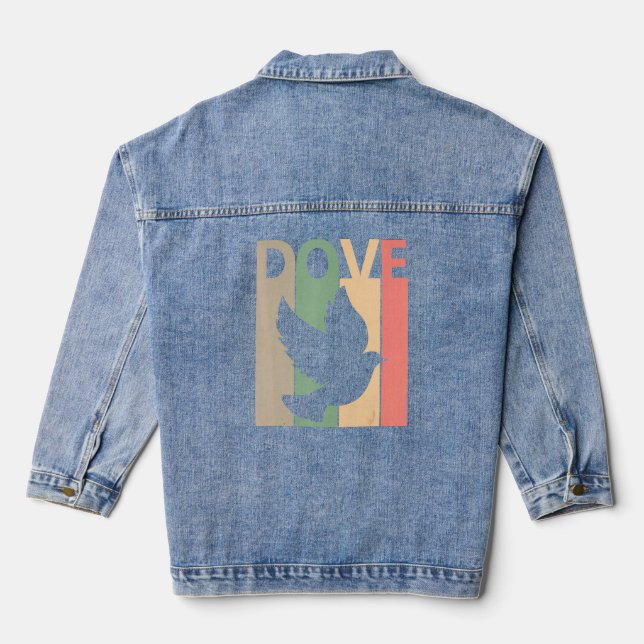 Veste En Jean Costume de colombe amusant (Verso)