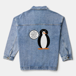 Veste En Jean Costume de naissance parlant Mme Pingouin Personna