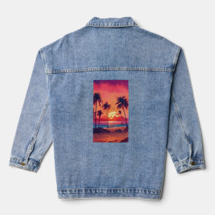 Veste En Jean Coucher de soleil Sérénité – T-shirt Palm Beach Vi