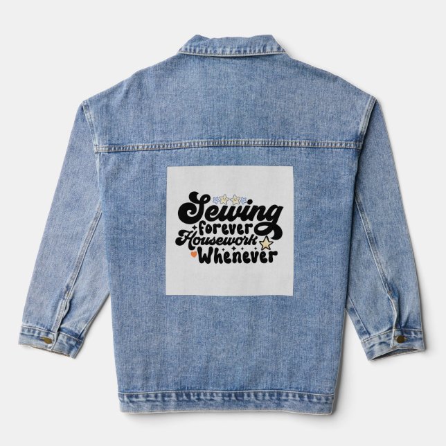 Veste En Jean Coudre pour toujours (Verso)