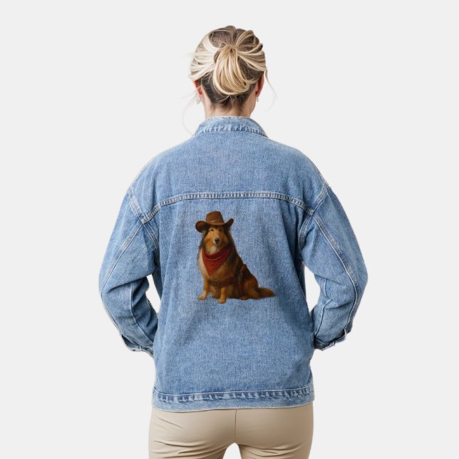 Veste En Jean Cowboy Sheltie (Modèle)