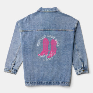 Veste En Jean Cowgirl bottes design bachelorette