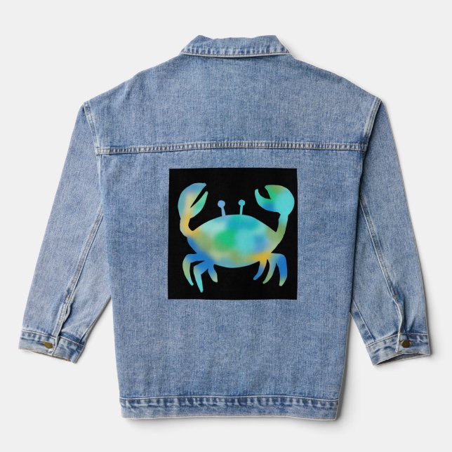 Veste En Jean Crabe néon (Verso)