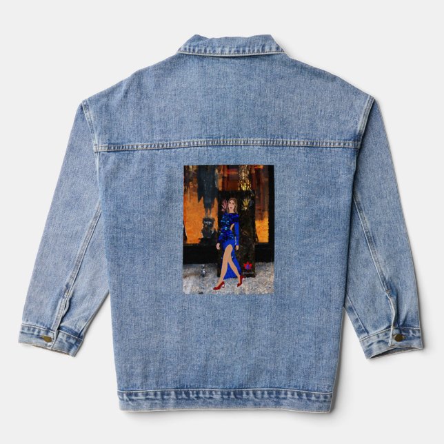 Veste en jean créative de Lee Marie Qc (Verso)