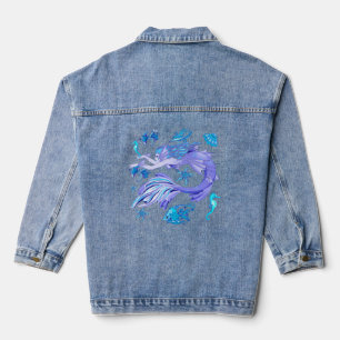 Veste En Jean Créature de la fée mauve de sirène