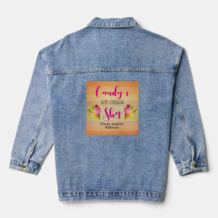 Veste En Jean Crème glacée Boutique Denim Jean Veste