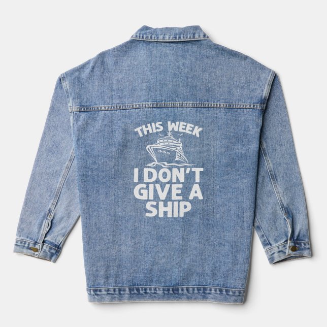 Veste En Jean Cruise For Men Women Cruise Ship Cruising (Verso)