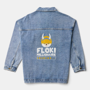 Veste En Jean Cryptomonnaie Hommes Femmes Floki Crypto Million