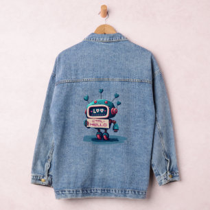 Veste En Jean CTRL+ HELLO Denim Delim : Joli robot