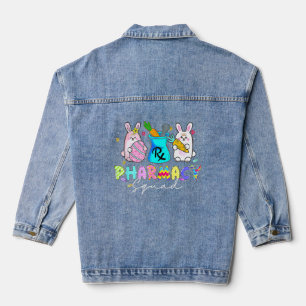 Veste En Jean Cute Bunny Pharmacy Squad Joyeux Pâques