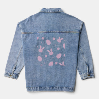 Veste En Jean Cute Easter Bunny Pattern Shirt – Pastel Bunny & E